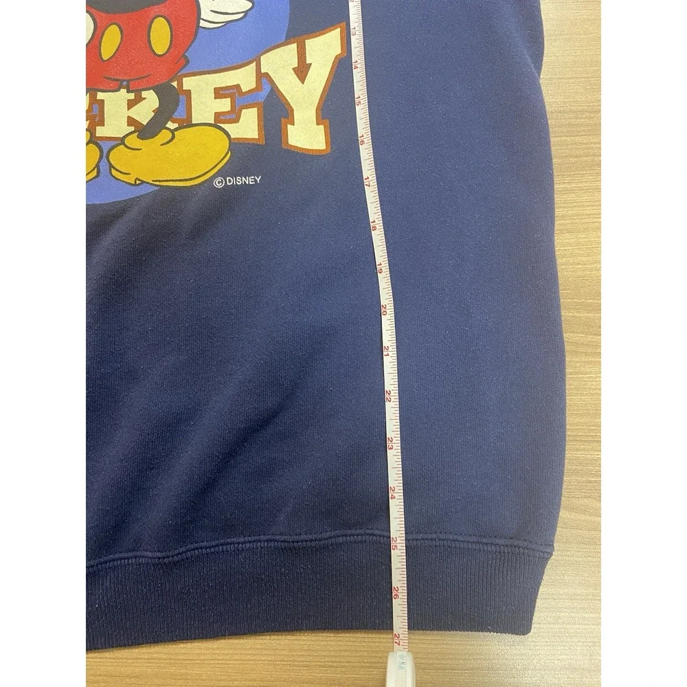 VTG Disney Mickey‎ Mouse Original Navy Blue Crewneck Sweatshirt Pullover L 90s